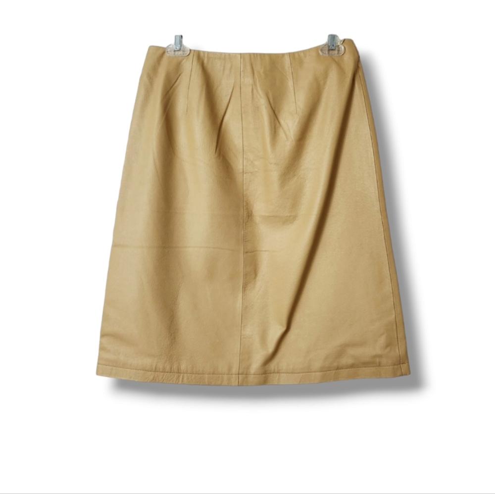 Newport News Leather Pencil Skirt | Size 8